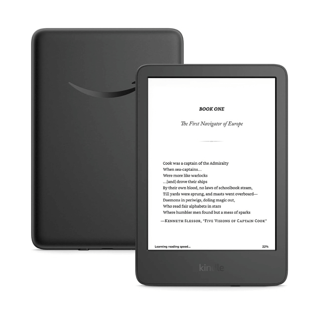 Amazon Kindle (11th Gen) 16GB, 6-inch glare-free display for clear reading in different lighting conditions.
