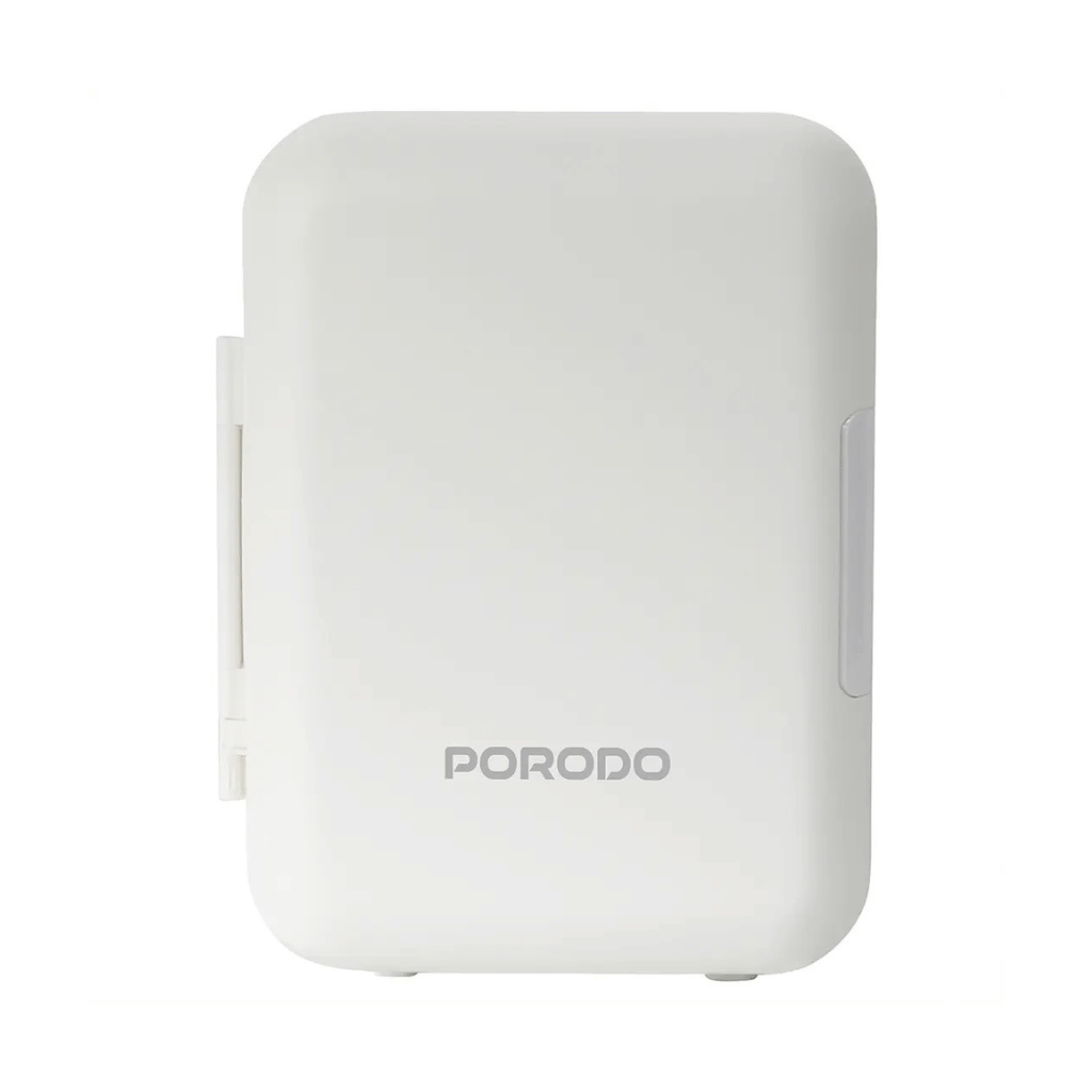 Porodo Lifestyle 4L Mini Fridge for Home & Car, Compact 4L mini fridge for cooling drinks & skincare products. home, office, car, travel.