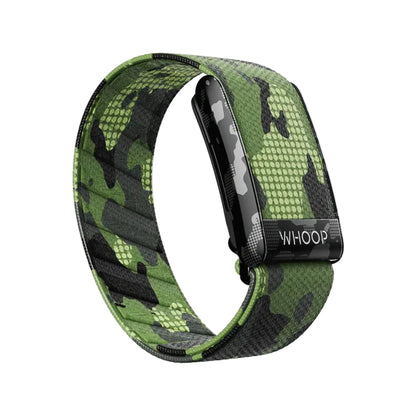 Jungle Camo Whoop SuperKnit Band, designed for all-day comfort and optimal fitness tracking, available at xStore.qa in Qatar.