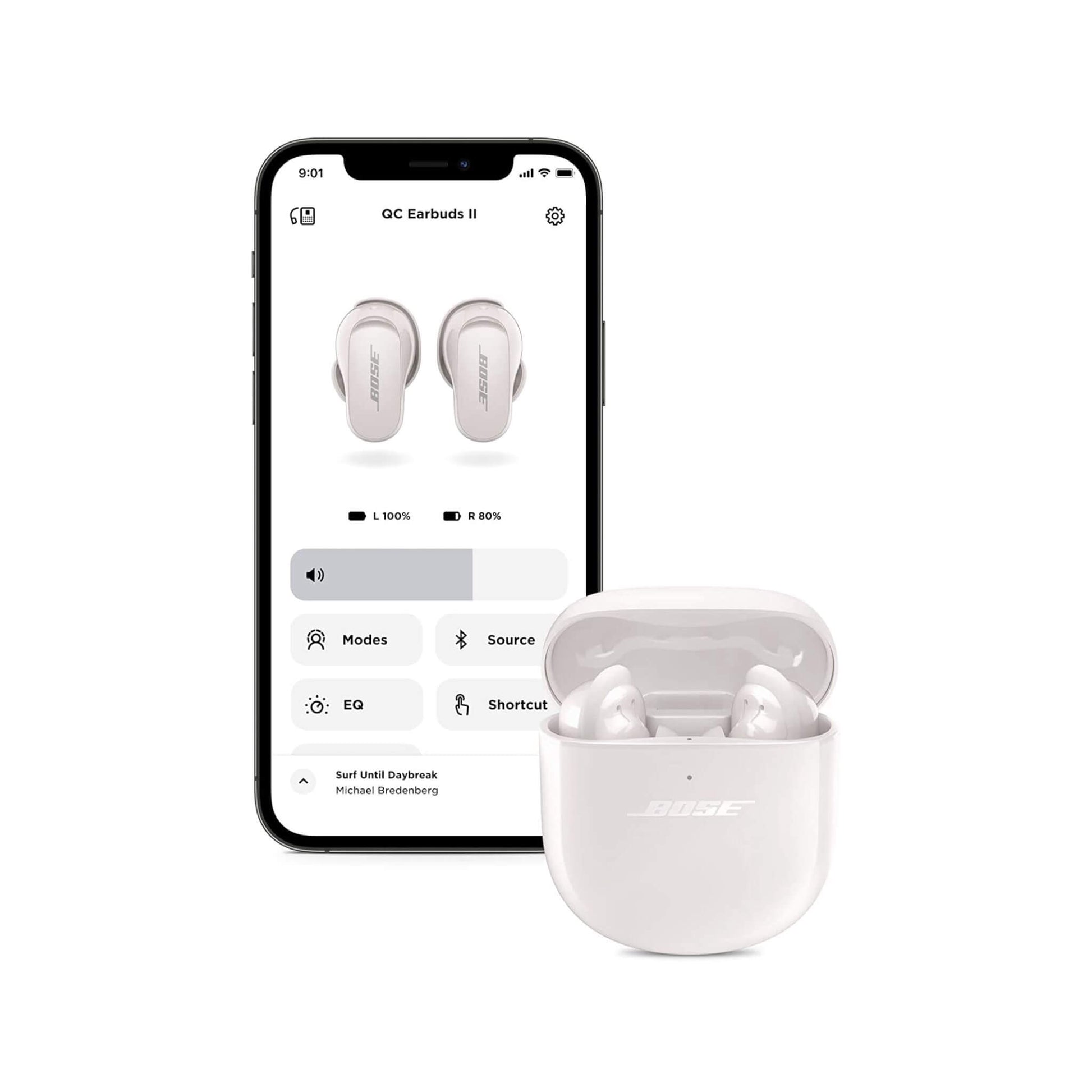 Bose QuietComfort Earbuds II offer simple touch controls to adjust noise cancellation, playback easily from xStore.qa in Qatar.