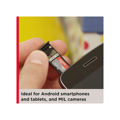 بطاقة ذاكرة مايكرو من سانديسك, ممتازة للاستخدام مع جميع الهواتف النقالة، متوفرة لدي اكس ستور في قطر.