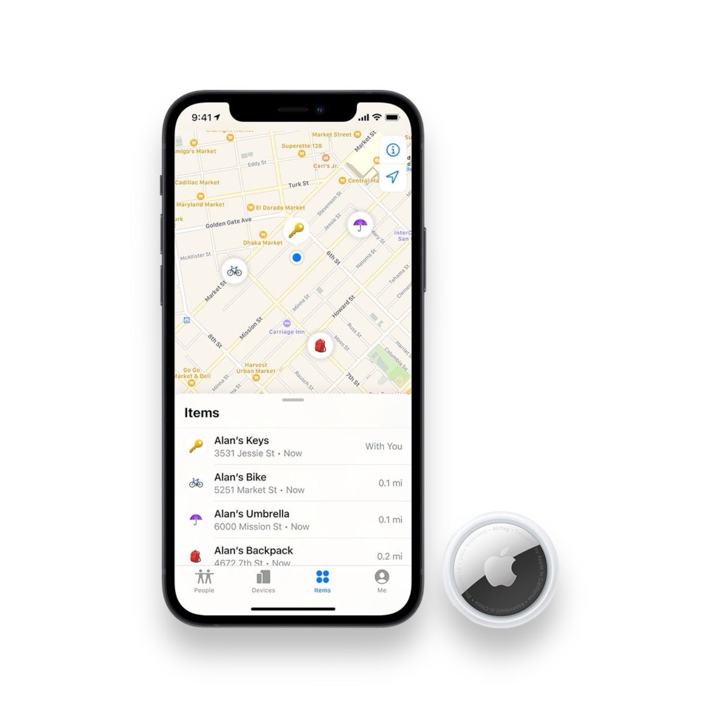 Easily locate your AirTag with precision tracking, Siri support, and encrypted privacy features from xStore in Qatar
