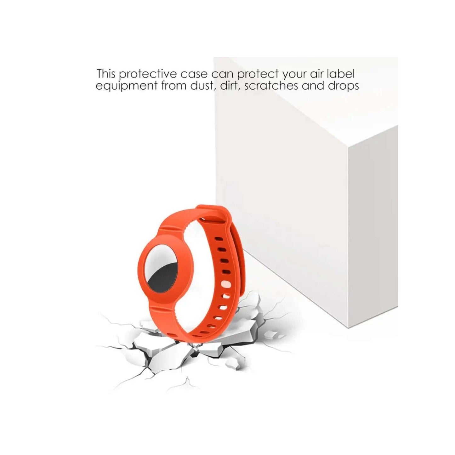 Easy-to-use AirTag band, perfect for daily wear, offering comfort and security from xStore in Qatar
