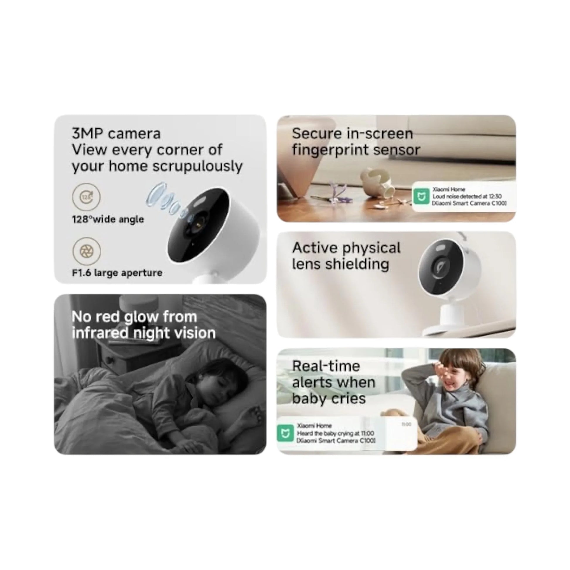 ‫احصل علي كاميرا شاومي C100 بدقة 2K لدي اكس ستور فى قطر. تصوير ليلي، كشف حركة، مكالمات ثنائية، مناسبة للمنزل والمكتب. اطلب اونلاين