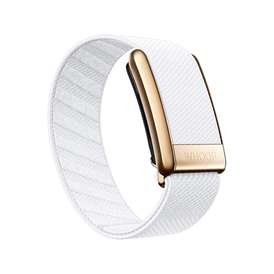 Arctic with Rose Gold SuperKnit Luxe Band for Whoop, luxurious and durable band with a sleek and elegant design, available at xStore.qa in Qatar.