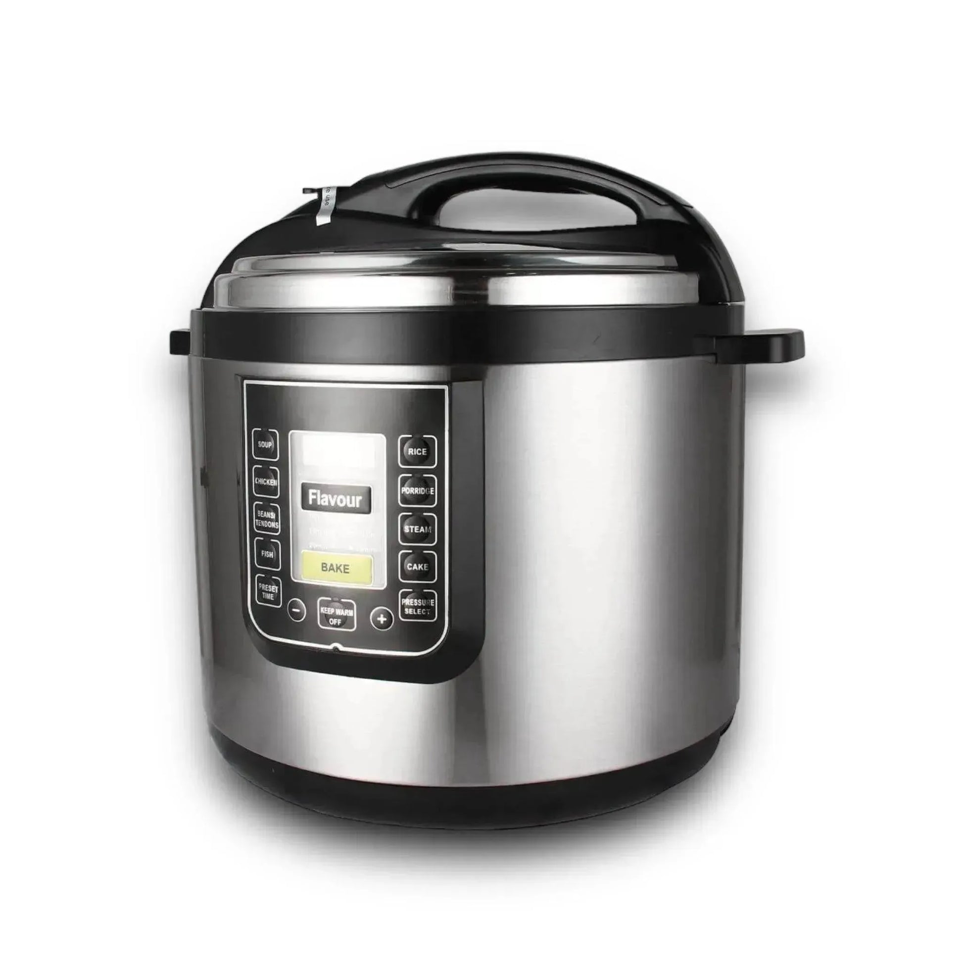 Pressure Cooker 12L - Large capacity, durable stainless steel, ideal for fast and efficient cooking, available at xStore in Qatar.