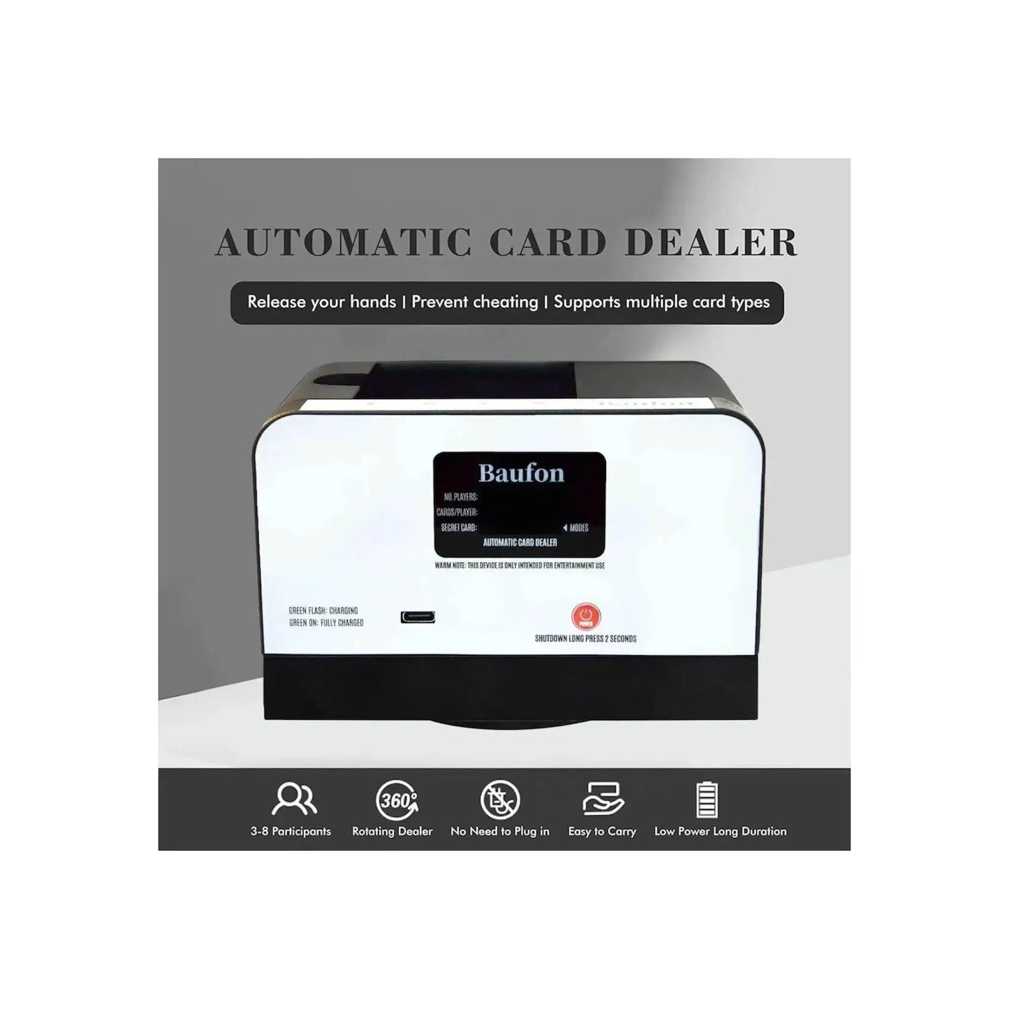 Automatic Card Dealer Machine - Quick and efficient for card games, enhances gameplay experience، at xStore in Qatar.