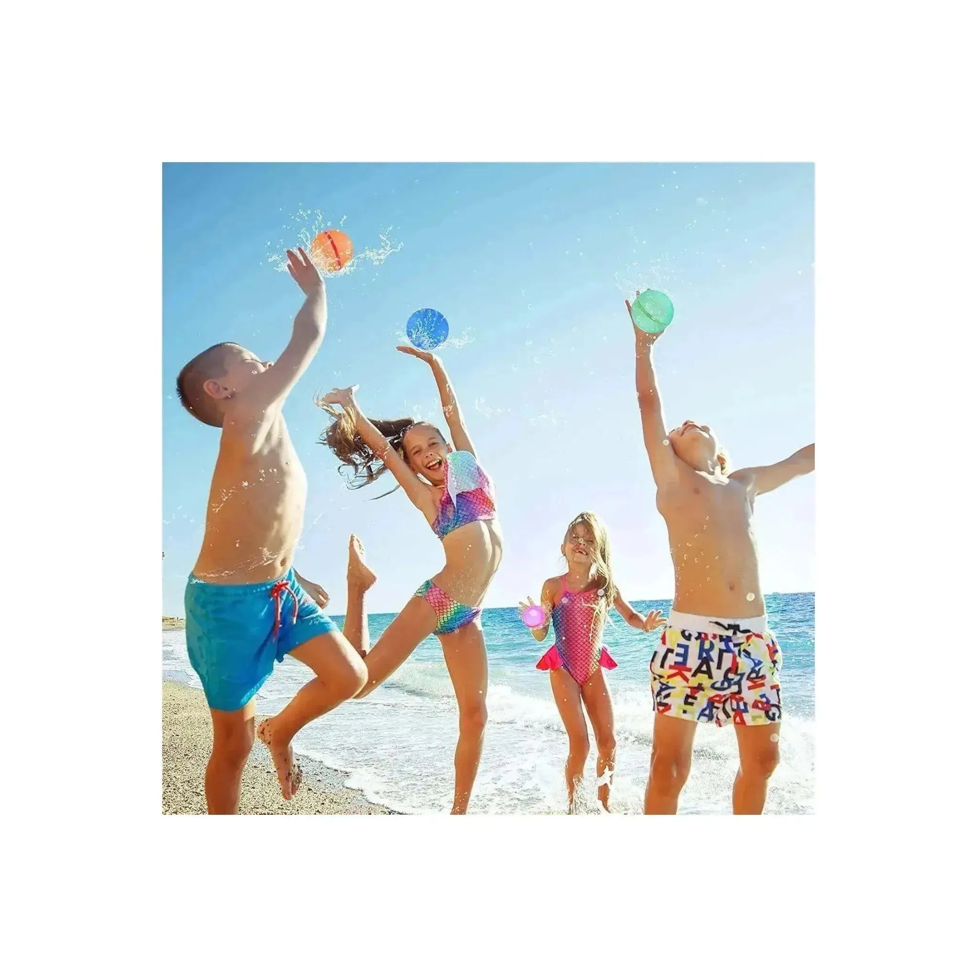 Eco-friendly reusable magnetic water balloons made from soft, safe silicone for kids and adults, from xStore in Qatar.