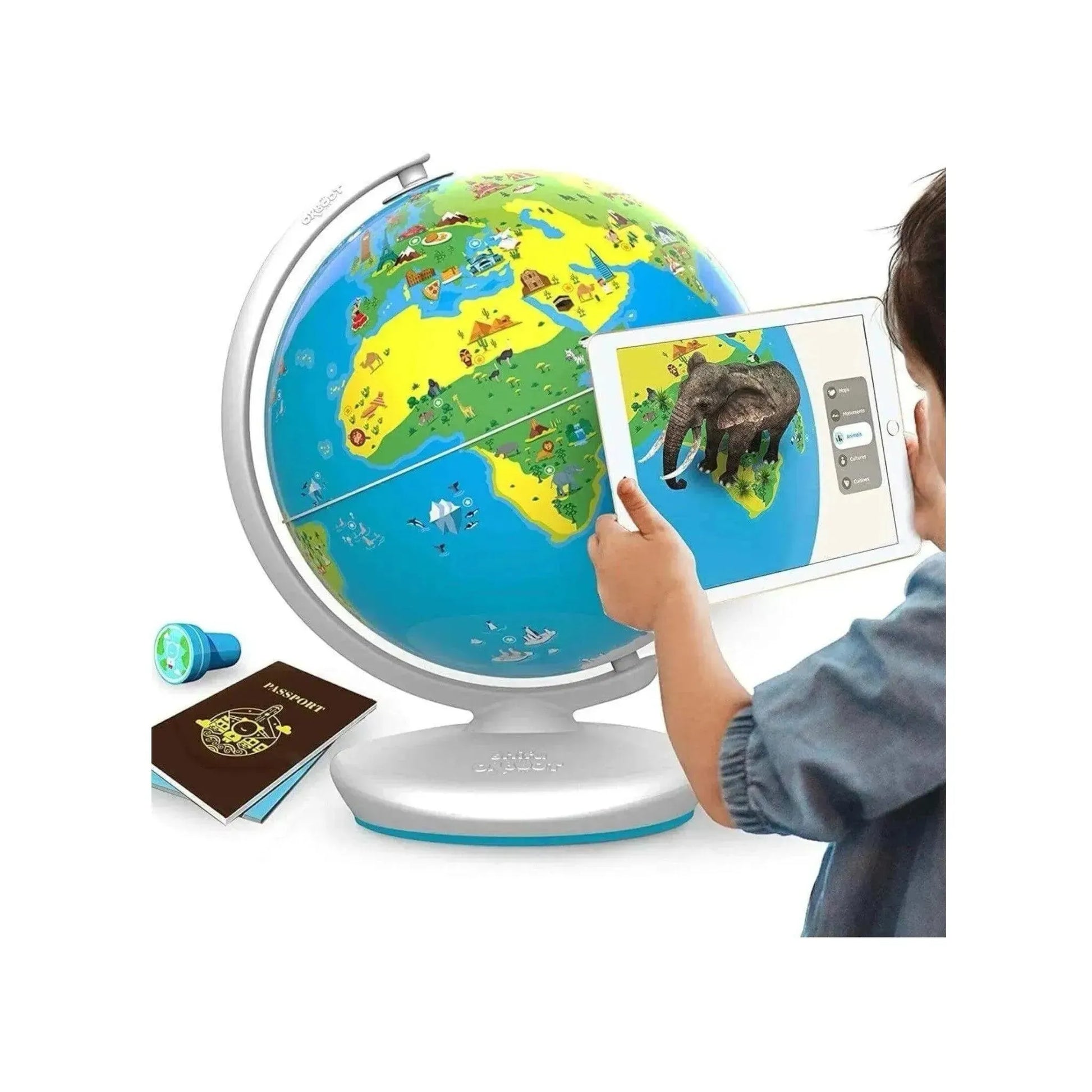 Shifu Orboot Earth Interactive AR Globe for Kids, fun educational tool with learning geography, from xStore in Qatar