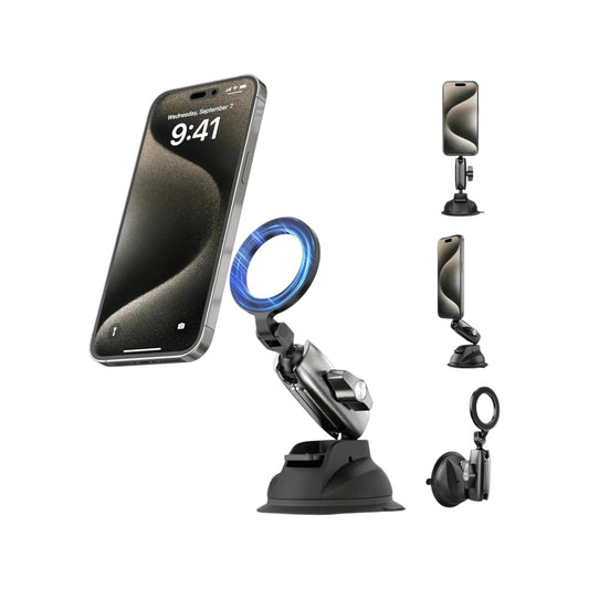 Telesin Magnetic Suction Car Phone Mount, secure and adjustable for easy access while driving, from xStore in Qatar.