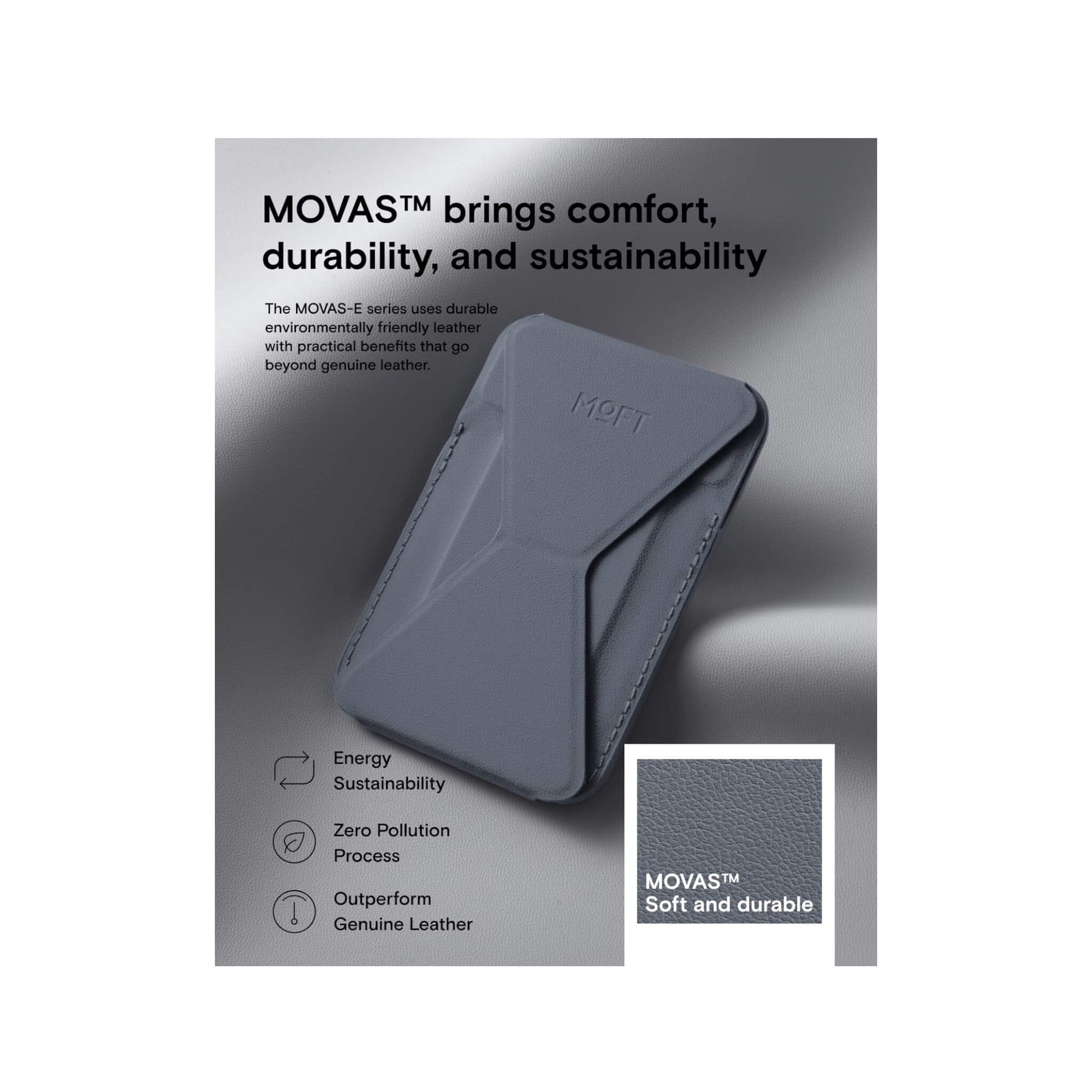 MOFT magnetic wallet stand, with angle adjustment & Magsafe, for iPhone 12/13/14/15/16. Available at xStore.qa in Qatar.