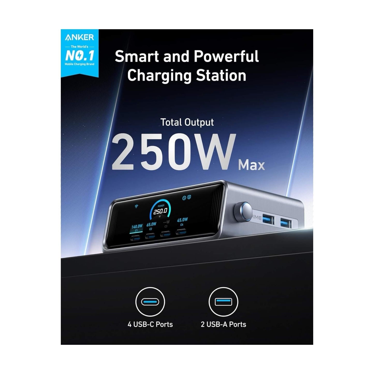 Anker Prime 250W GaN 6-Port Charger