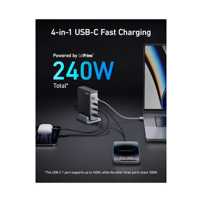 Anker 240W GaN Desktop Charger, Multi-Device Fast Charge - xStore in Qatar