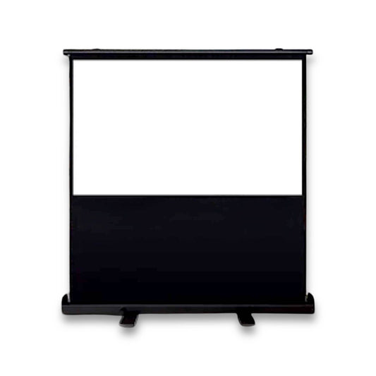 80-inch pull-up projector screen with a stable floor-standing base from xStore in Qatar