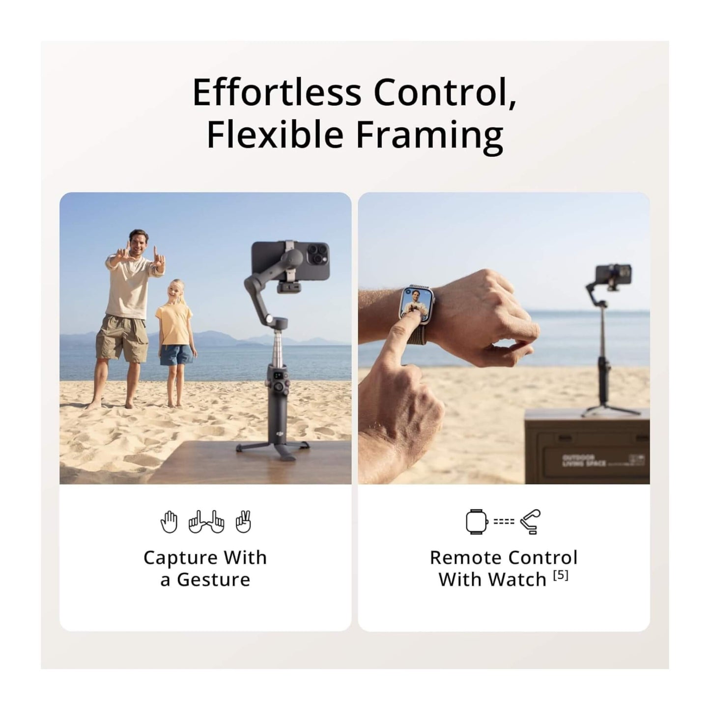 DJI Osmo Mobile 7P Gimbal Stabilizer offers 10-hour battery life with built-in tripod and extension rod from xStore.qa in Qatar.