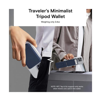 MOFT Phone Tripod Stand - Magsafe - Navy Made with MOVAS, the revolutionary vegan leather, from xStore.qa in Qatar.
