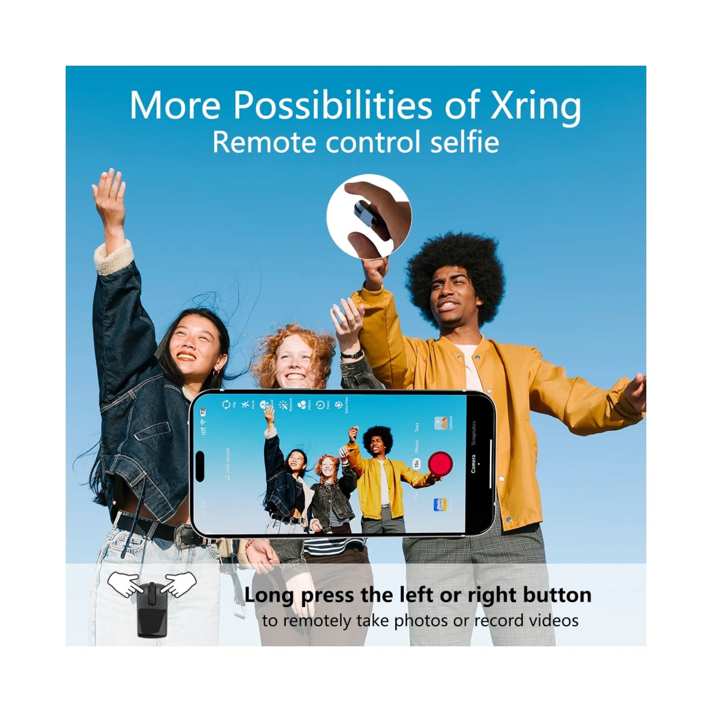 ‫احصل علي ‫خاتم تحكم ذكي بلوتوث. لدي اكس ستور في قطر. بلوتوث 5.3 ومدى 10 أمتار وبطارية طويلة، مثالي للتيك توك والعروض والقراءة. اطلب اونلاين