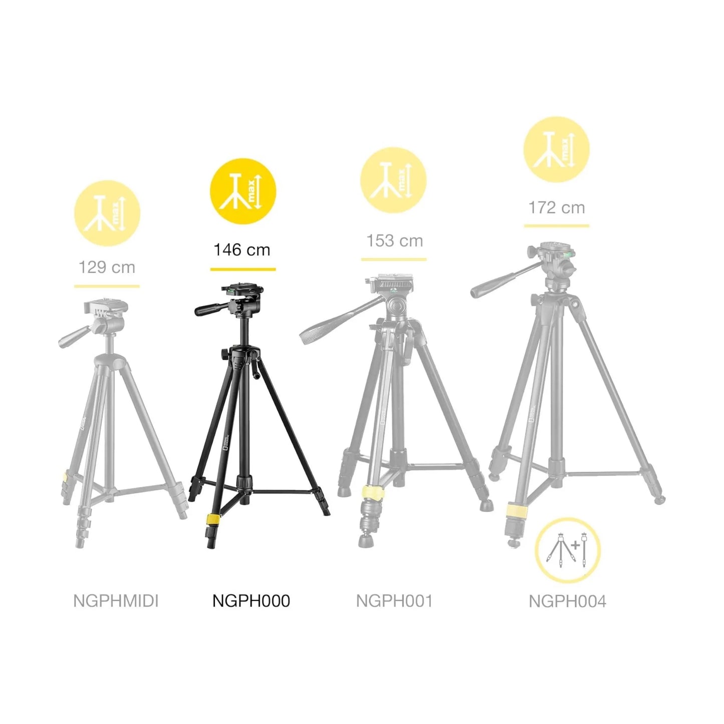 Get National Geographic Aluminum Tripod from xStore.qa in Qatar, Photography Tripod Stand by National Geographic.