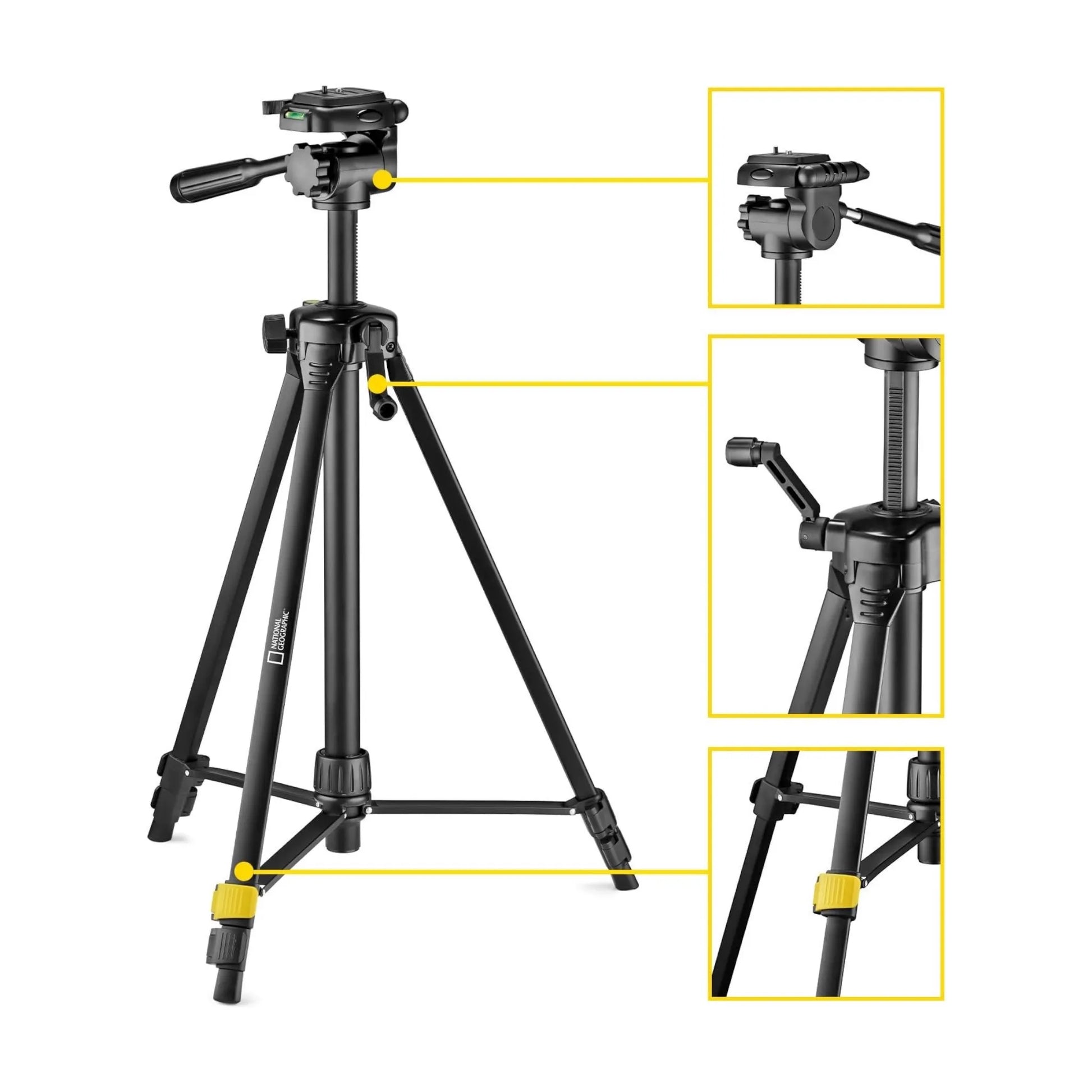 Get National Geographic Aluminum Tripod from xStore.qa in Qatar, Photography Tripod Stand by National Geographic.