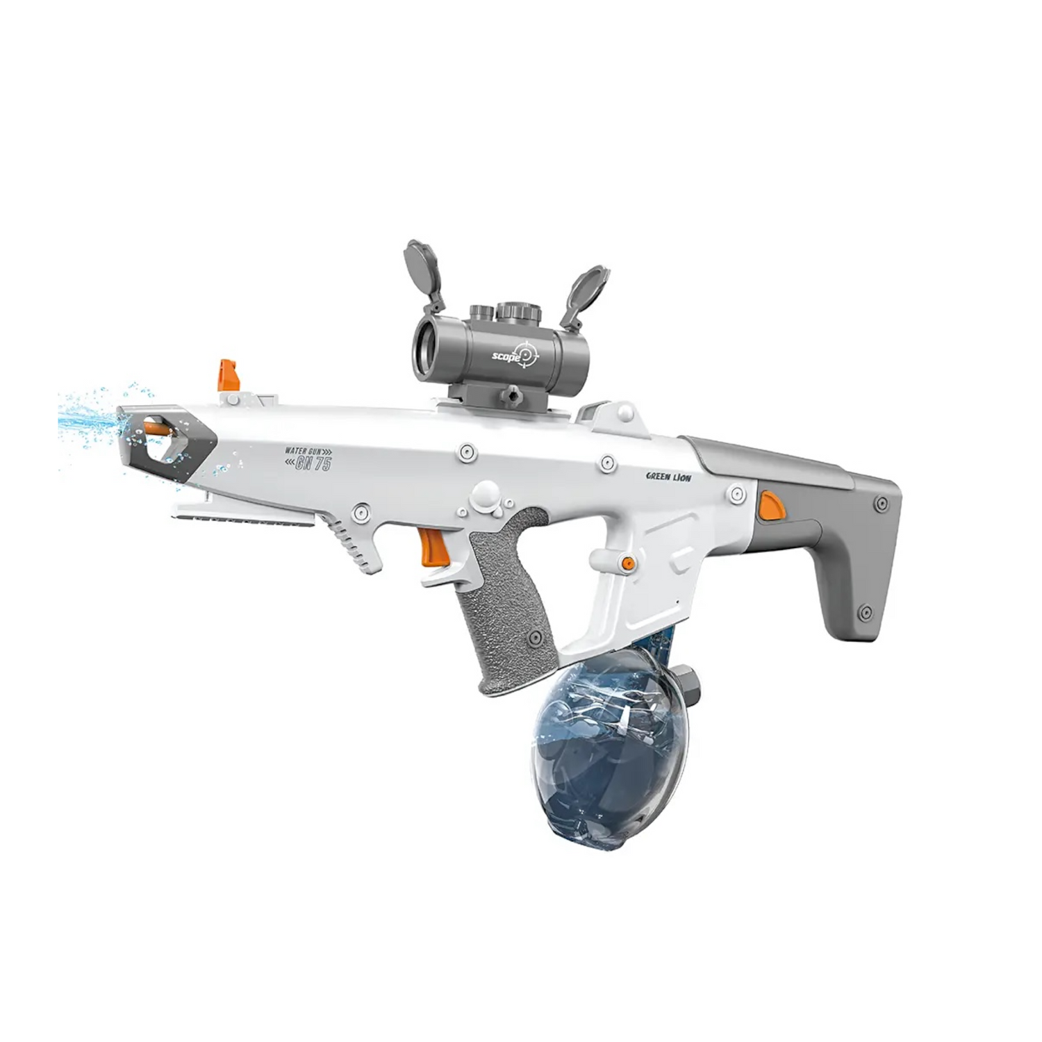 Green Lion GN75 Electric Water Gun 15m Range, Electric water gun with continuous shooting system. xStore in Qatar.