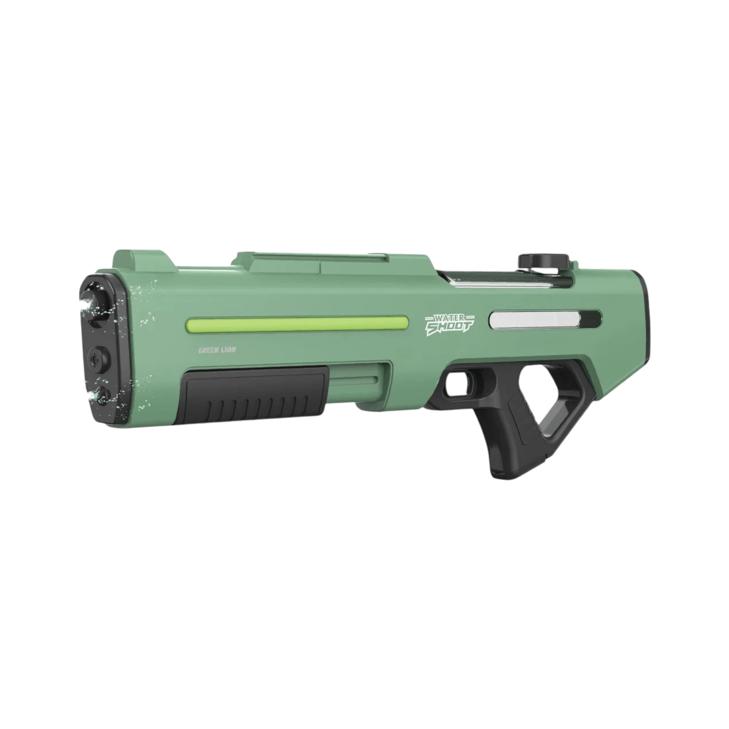 Green Lion GN65 Dual-Nozzle Water Gun - Electric & Manual Shootingd, Spray range up to 10 meters. xStore in Qatar.