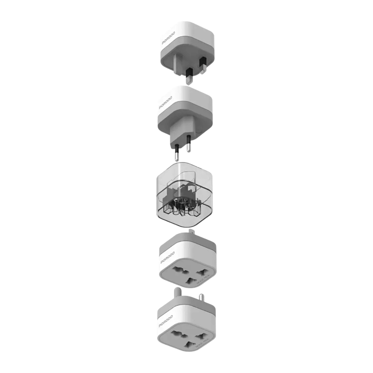 Porodo 150+ Countries Universal AC Adapter 2500W in Qatar. Universal travel adapter works in 150+ countries worldwide.