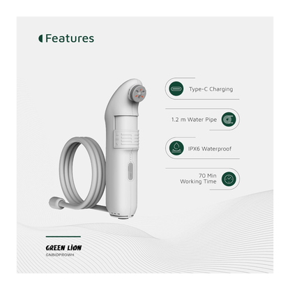 Bidet Pro Portable Rechargeable Travel Bidet, Dual spray modes for adjustable water pressure.