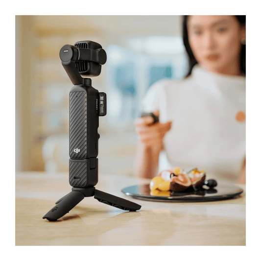 DJI Osmo Pocket 4P Vlog 4K Camera with Dual Lens Combo, Dual lens system for wider shots and enhanced detail.