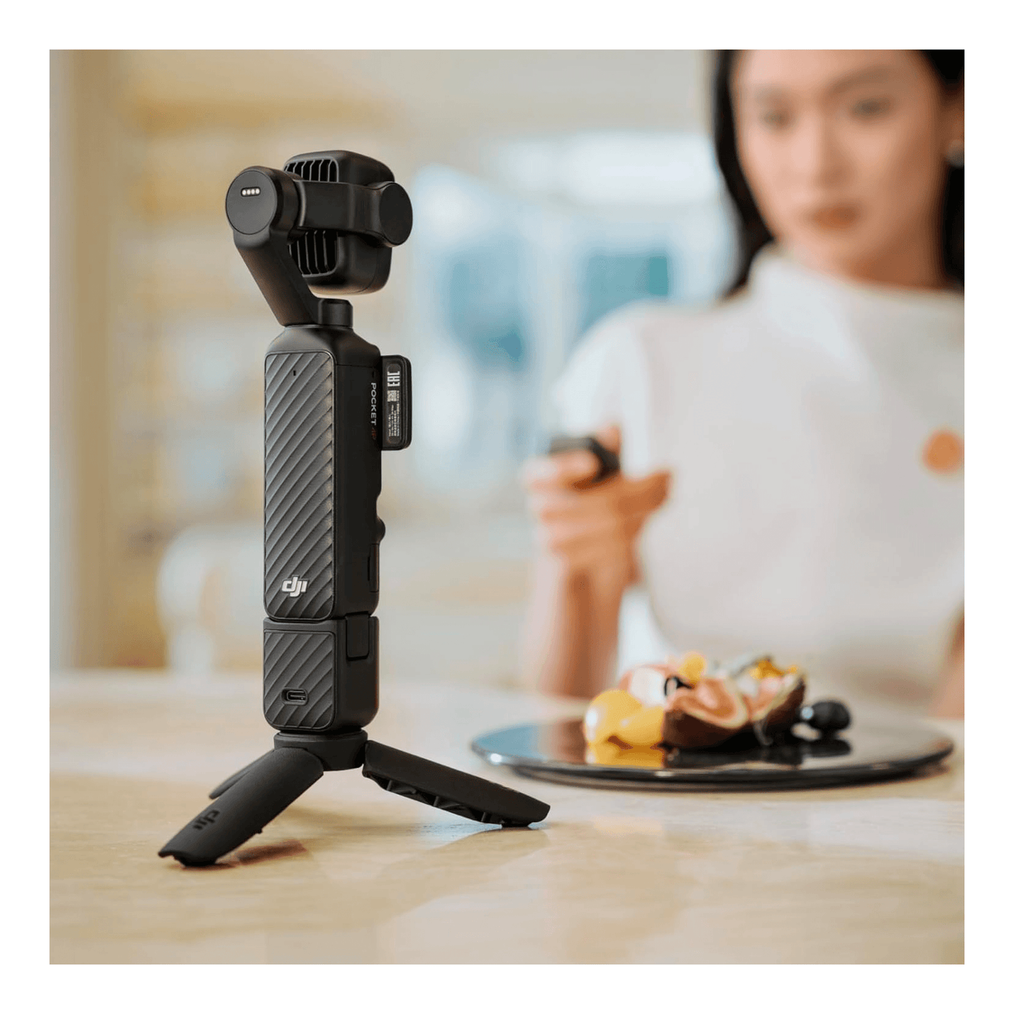 DJI Osmo Pocket 4P Vlog 4K Camera with Dual Lens, 1-inch sensor delivers excellent low-light performance.
