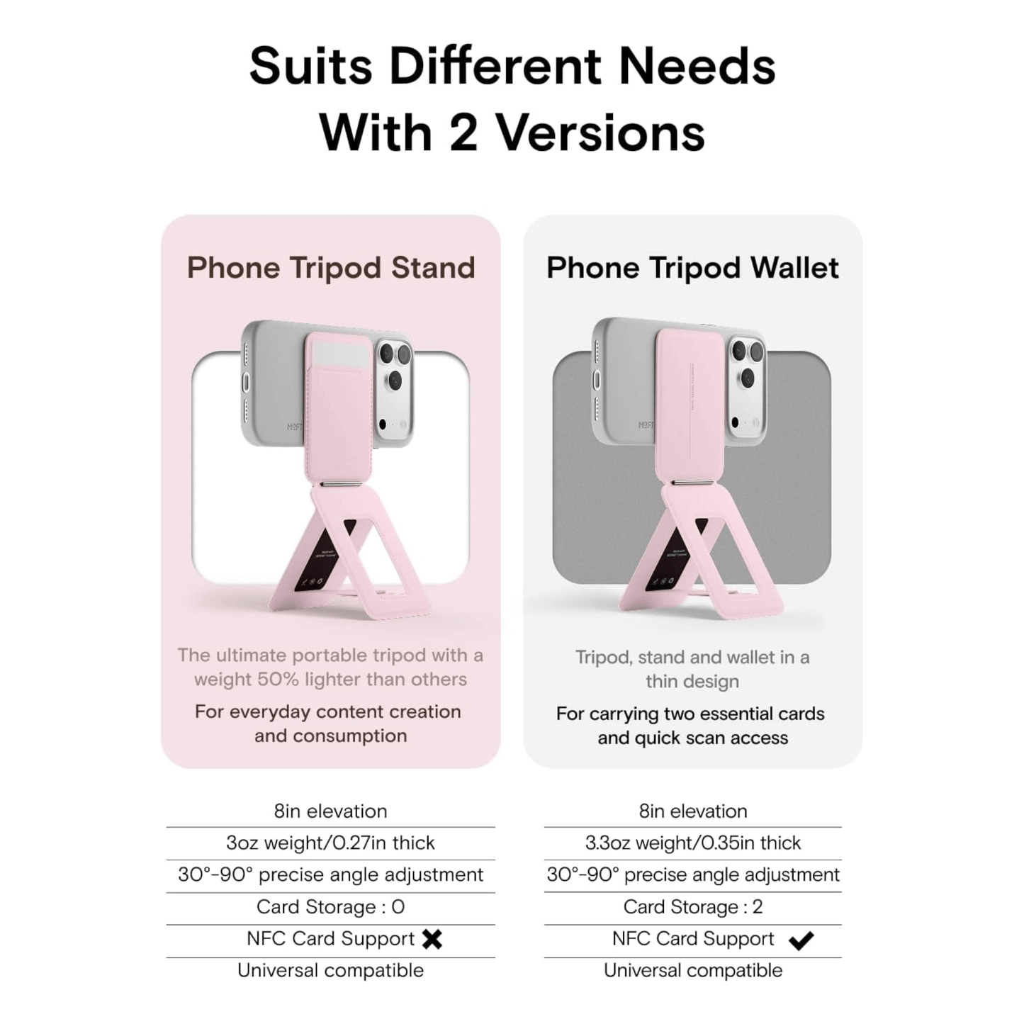 MOFT Phone Tripod Stand Magsafe - Pink