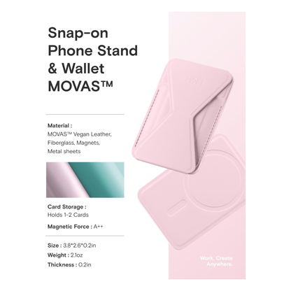 MOFT Magnetic Wallet Stand - MagSafe - Pink