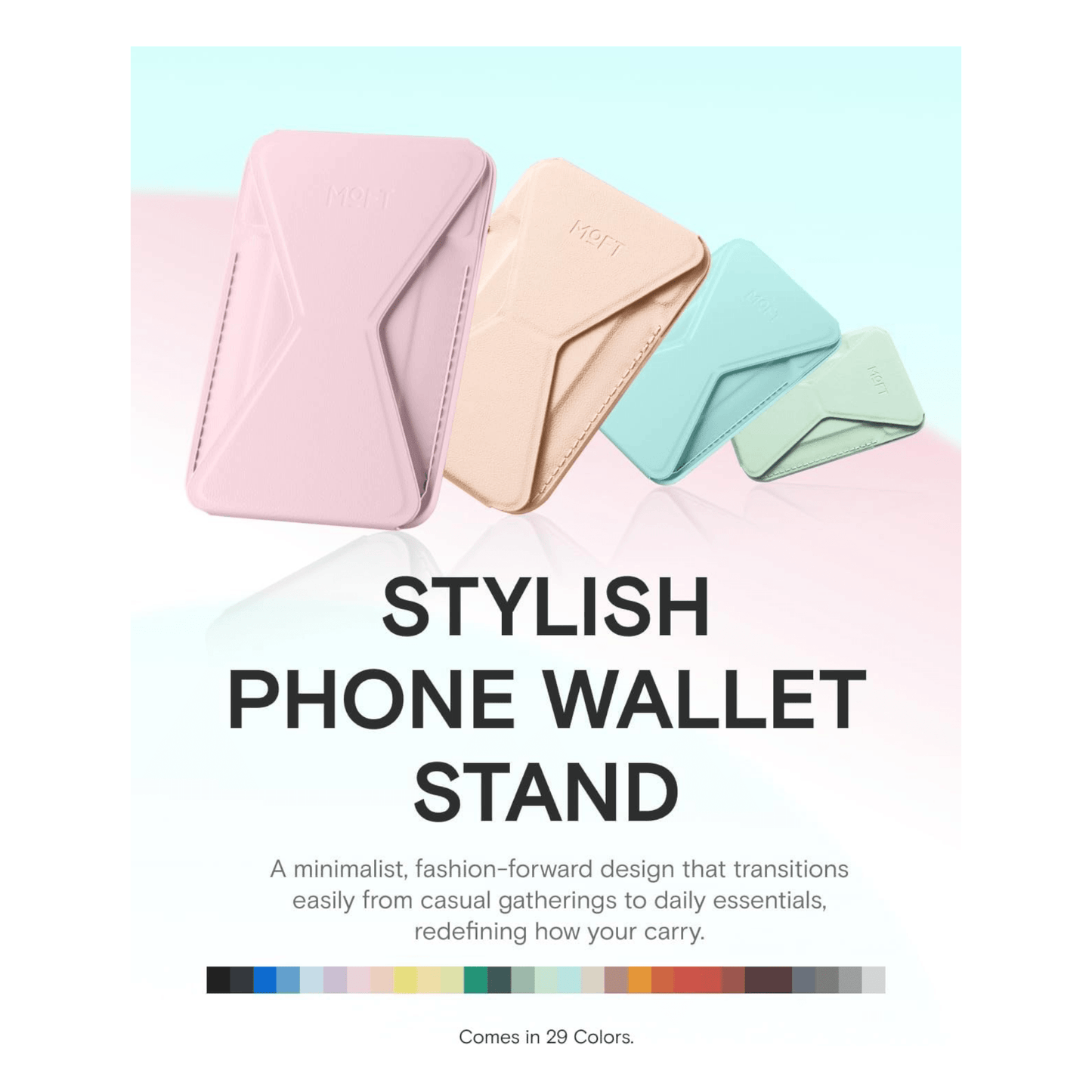MOFT Magnetic Wallet Stand - MagSafe - Pink