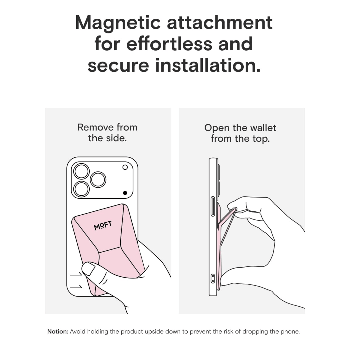 MOFT Magnetic Wallet Stand - MagSafe - Pink