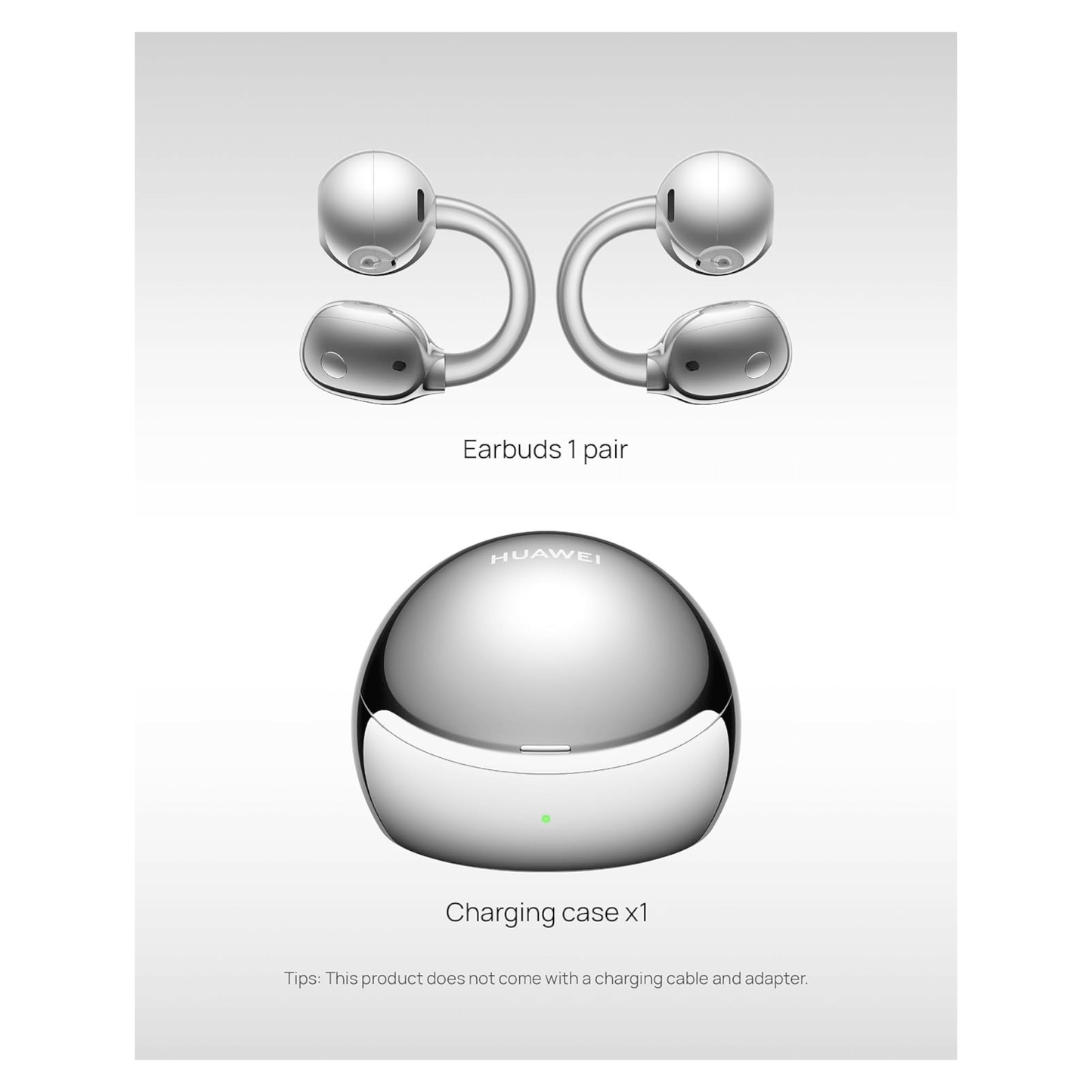 HUAWEI FreeClip 2 S Open-Ear Wireless Earbuds - Space Silver