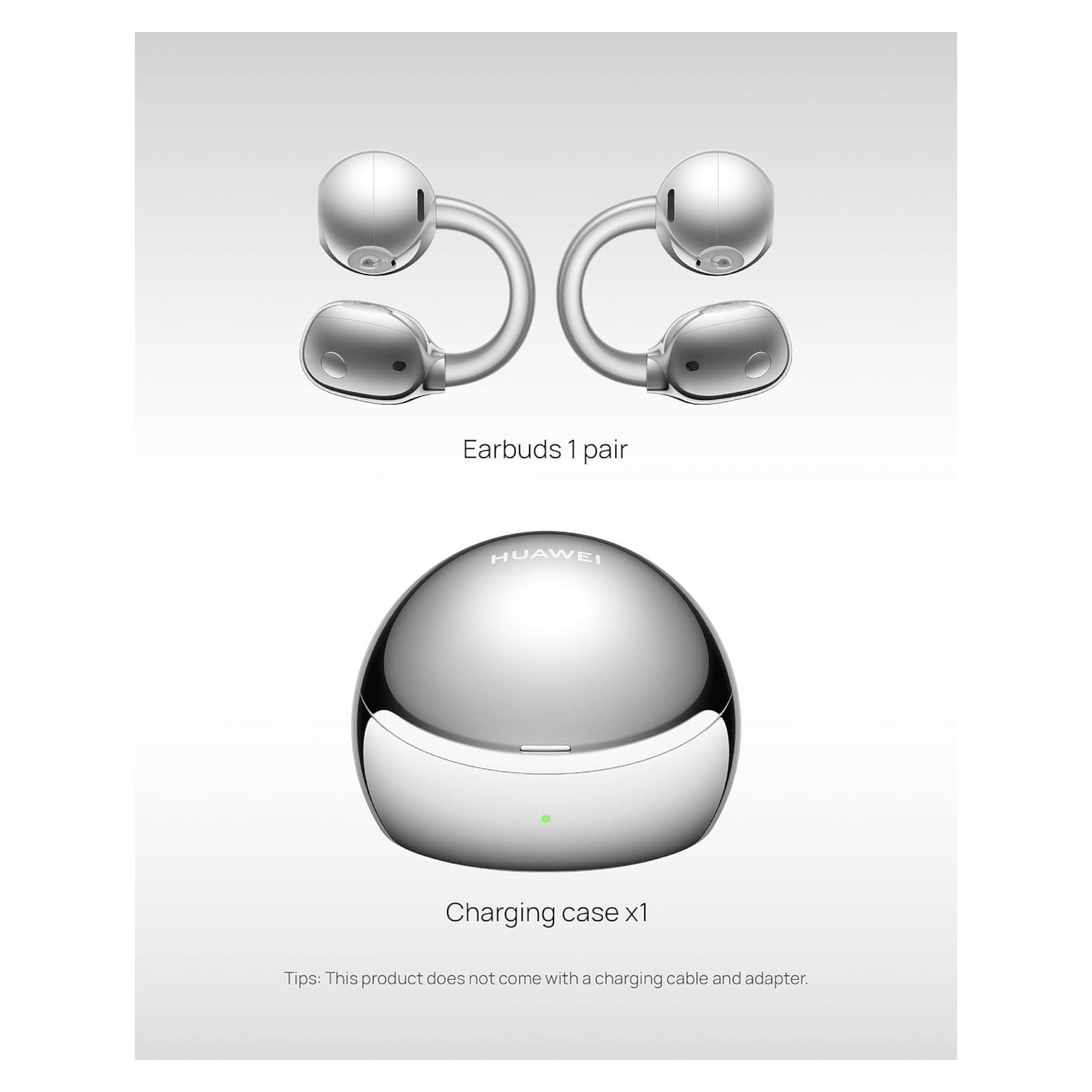 HUAWEI FreeClip 2 S Open-Ear Wireless Earbuds - Space Silver