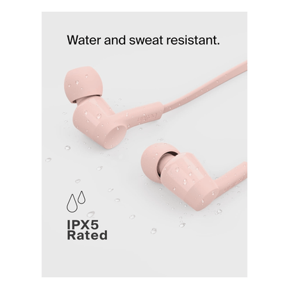 Belkin SOUNDFORM™ Headphones with USB-C Connector, with a design that actively directs  sound toward your eardrum.