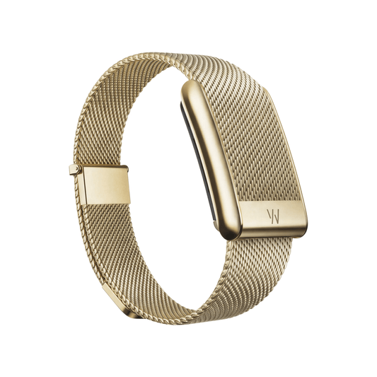 WHOOP 5.0 Meridian Band from xStore in Qatar. Stainless steel, adjustable fit, premium Milanese mesh design.