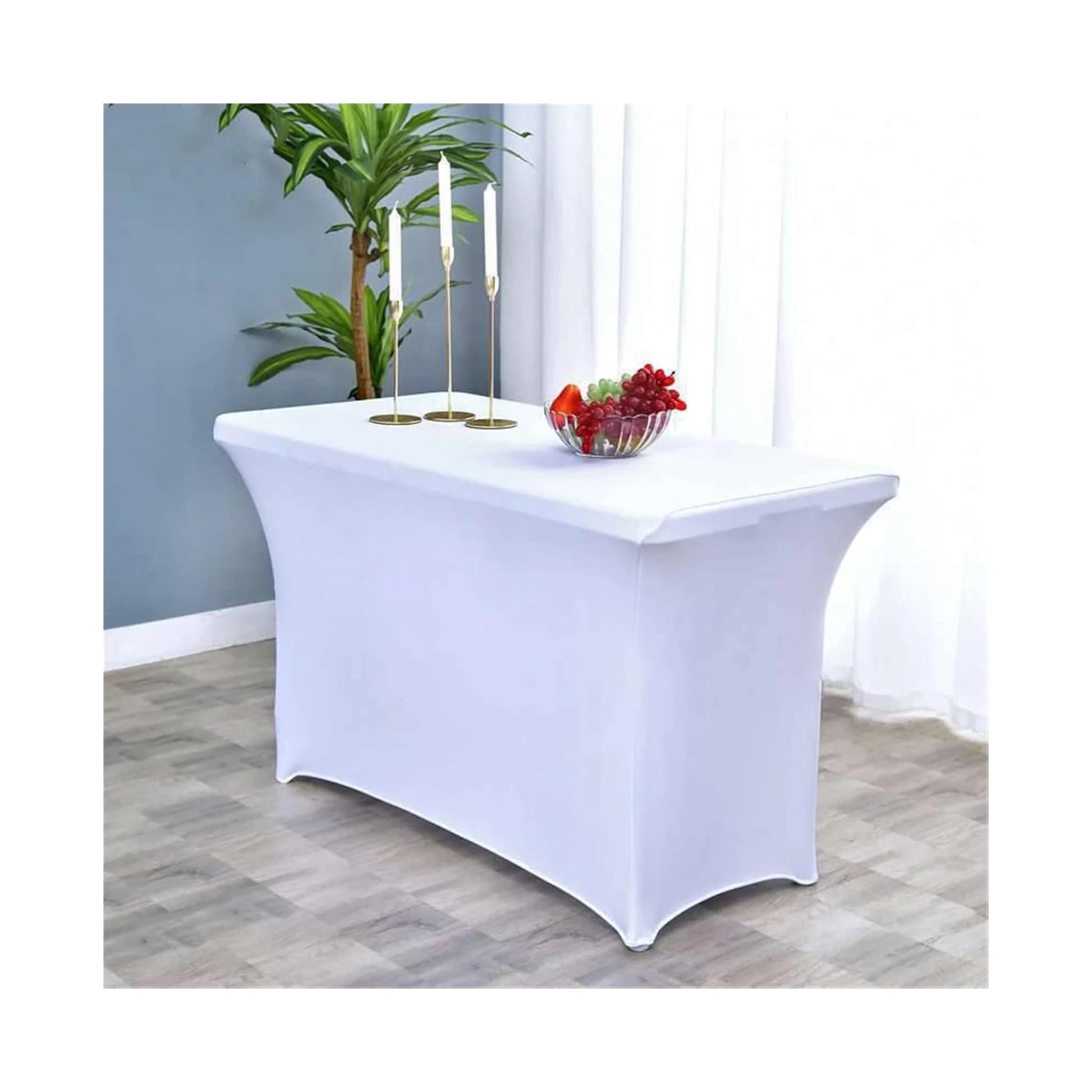 Spandex Rectangular Tablecloth, Made of high-quality spandex fabric, Wrinkle-resistant, easy to clean, Available Now at xStore.qa