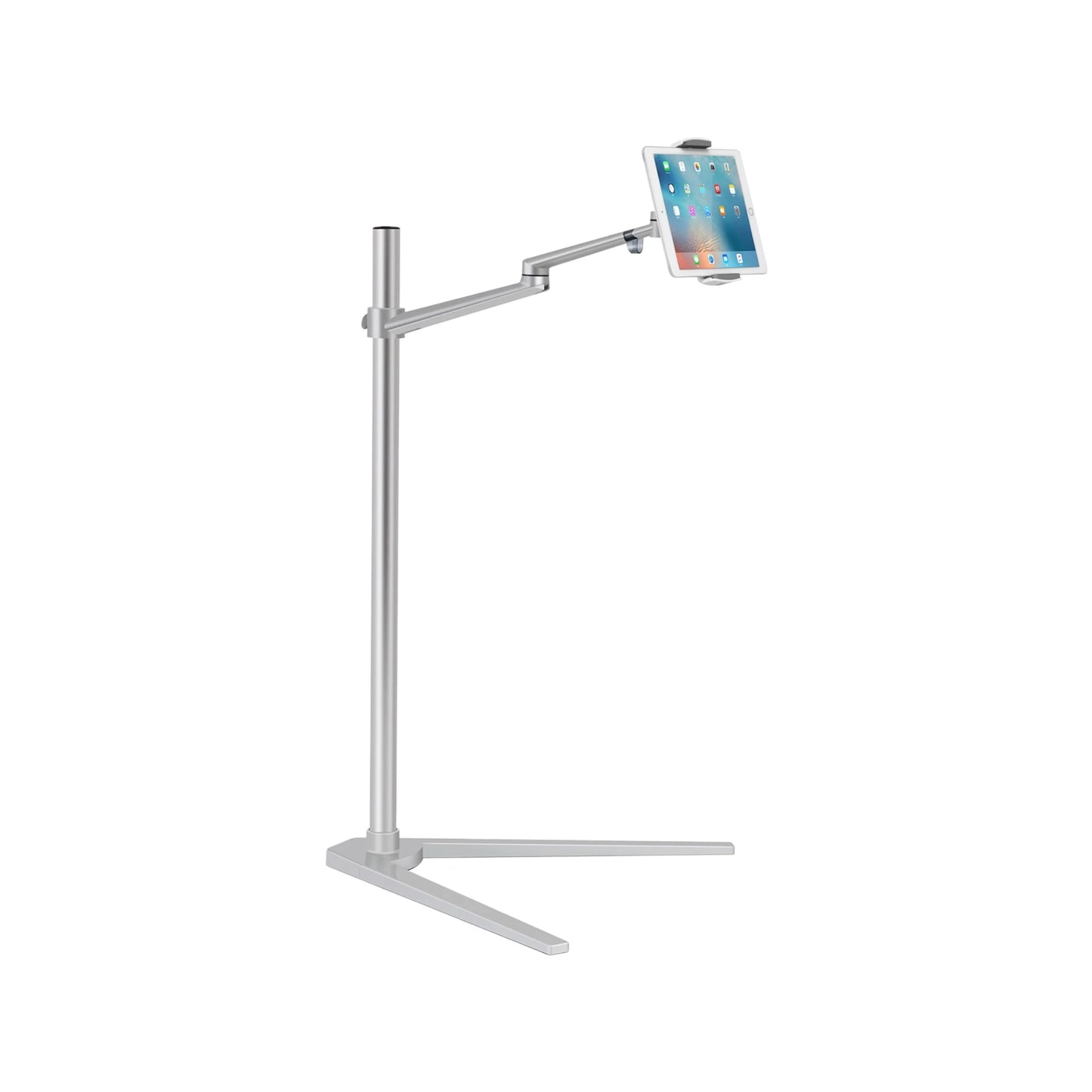 Aluminum floor stand for phone and tablet