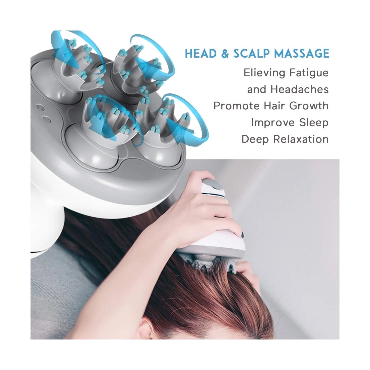 ‫ احصل على جهاز تدليك فروة الرأس الكهربائي من اكس ستور فى قطر. لاسلكي وقابل للشحن، مقاوم للماء، يساعد على الاسترخاء وتحفيز الدورة الدموية. 