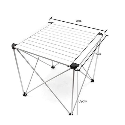 ‫احصل على طاولة قابلة للطي من اكس ستور في قطر. تصميم خفيف ومتين من الألومنيوم، مقاومة للماء والخدوش، للتخييم والرحلات.
