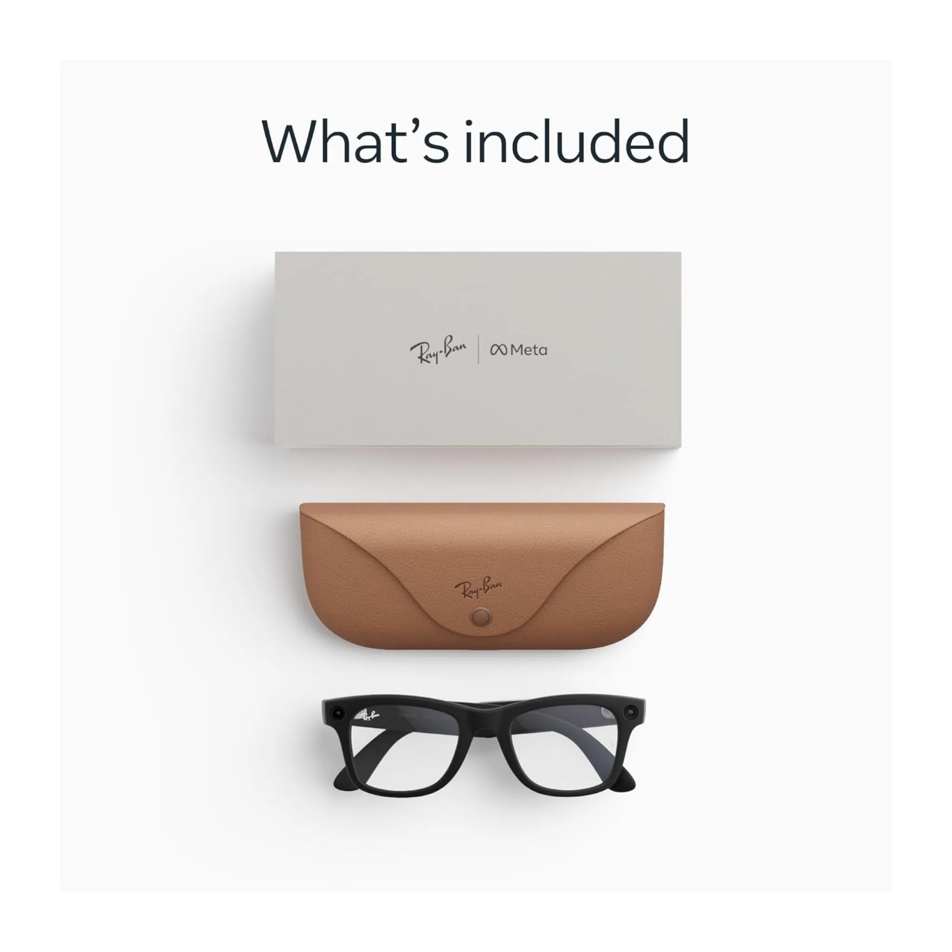 Ray-Ban Meta Wayfarer Gen 2 Matte Black / Clear Lenses - Large