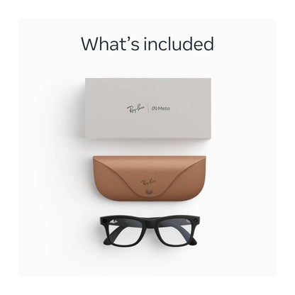 Ray-Ban Meta Wayfarer Gen 2 Matte Black / Clear Lenses - Large