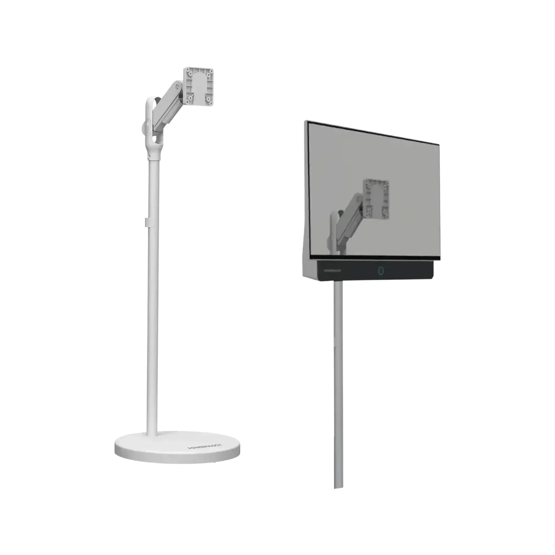 Powerology Portable TV Stand with Wheels 27–40" Portable design with wheels for easy movement. xStore Qatar.