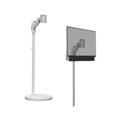Powerology Portable TV Stand with Wheels 27–40" Portable design with wheels for easy movement. xStore Qatar.