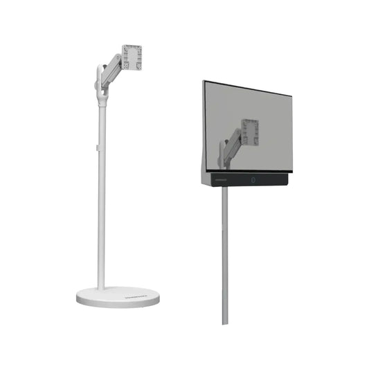 Powerology Portable TV Stand with Wheels 27–40" Portable design with wheels for easy movement. xStore Qatar.