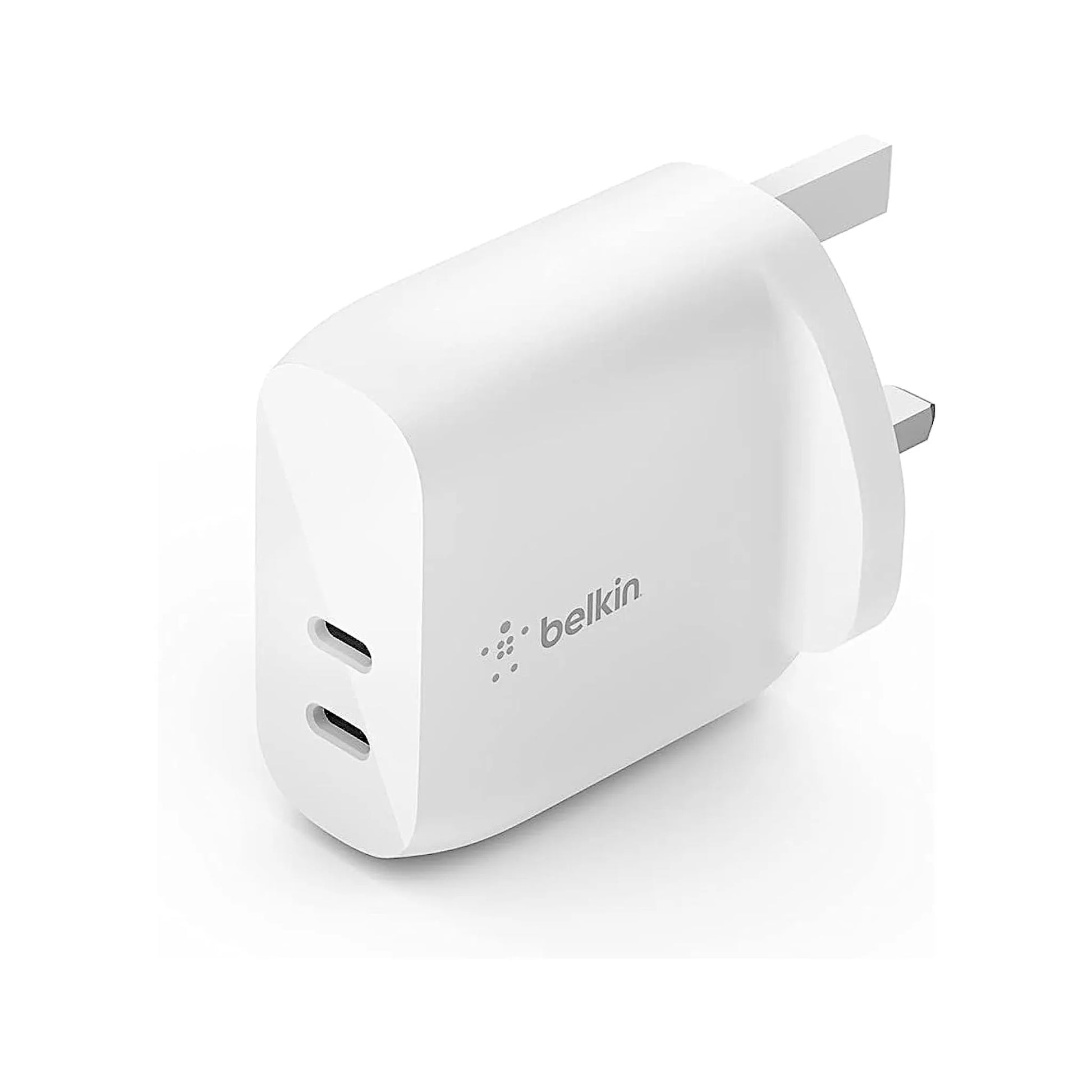 Belkin Dual USB-C Wall Charger 40W, Dual USB-C wall charger with total 40W output, xStore in Qatar.
