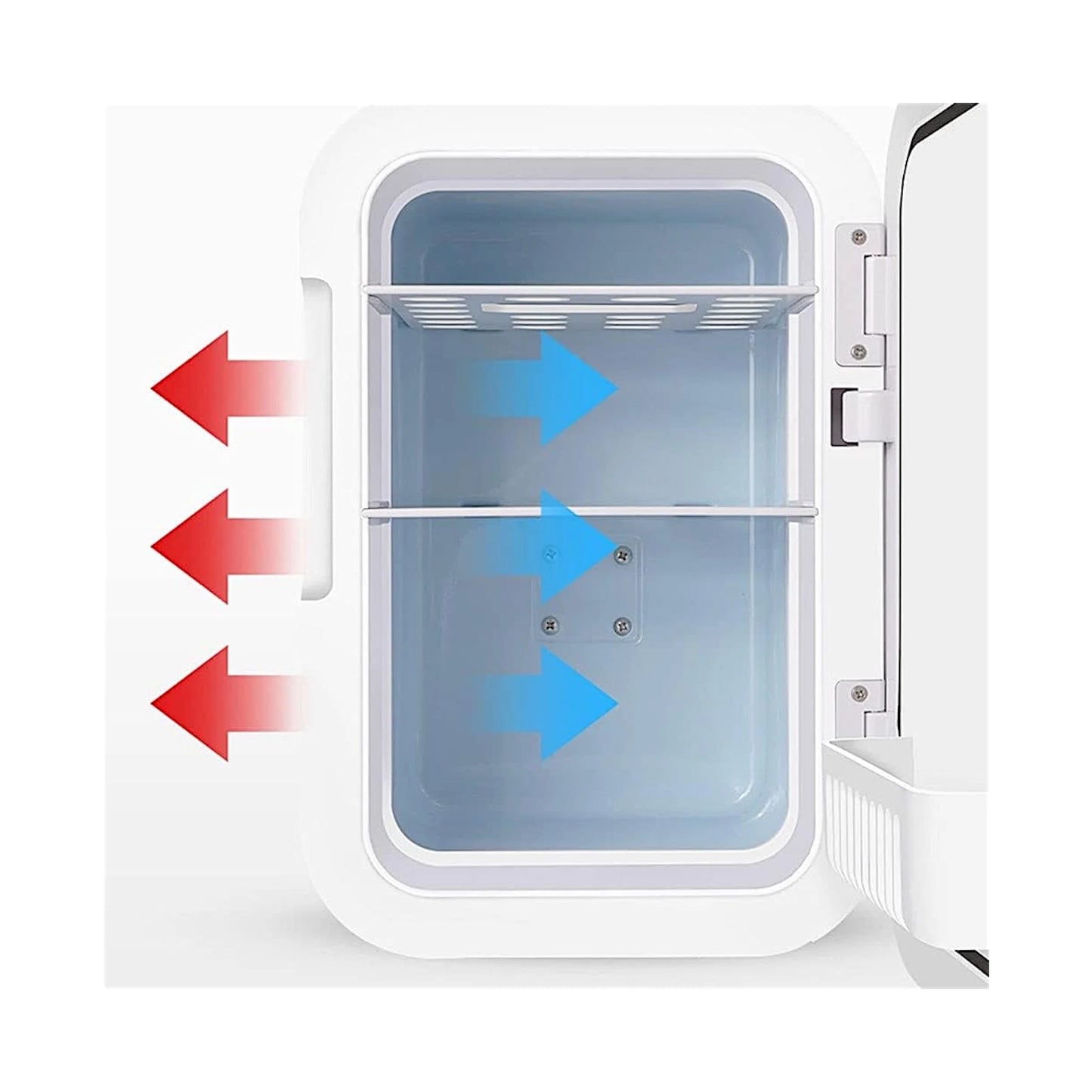 ‫احصل على ثلاجة محمولة صغيرة سعة ٨ لتر من اكس ستور في قطر. تبريد وتسخين، تصميم صغير وخفيف يناسب السفر، المكتب، الغرف. 