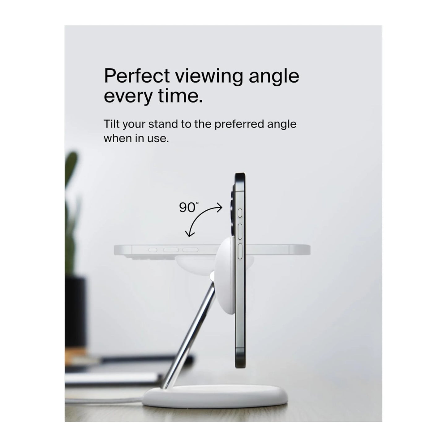 Belkin 3-in-1 Wireless Charging Stand with MagSafe, Qi2, fast charge for AirPods, Apple Watch, available at xStore.qa in Qatar.