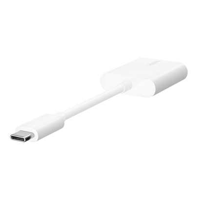 Belkin USB-C Audio & Charge Adapter at xStore in Qatar. Supports up to 60W Power Delivery fast charging. For iPhone, iPad & Android.